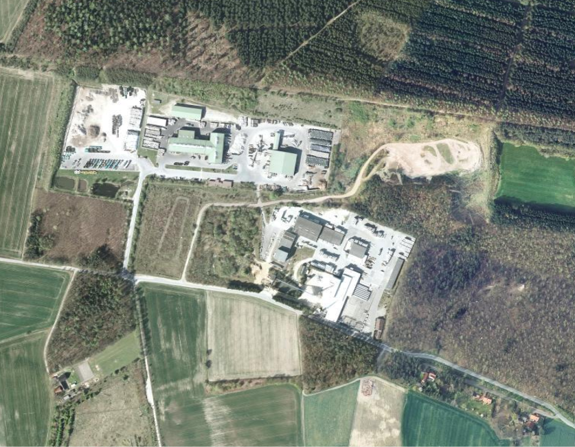 M+S Sandgrube bei Sthren : Geschtzte Gre zirka 1000 x 650 Meter